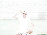 Brandi Bae – Rogue Tennis Ball Produces An Anal Racket