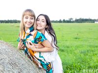 Arete & Yeva In The Field