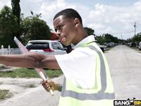 Rose Monroe - Crossing Guard Fucks a Big Butt