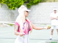 Brandi Bae – Rogue Tennis Ball Produces An Anal Racket