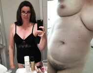Bettina Riedel clothed and unclothed