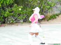 Brandi Bae – Rogue Tennis Ball Produces An Anal Racket