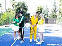 Kenzie Taylor, Mona Azar - Serving Balls