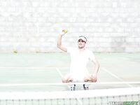 Brandi Bae – Rogue Tennis Ball Produces An Anal Racket