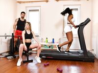 Rebecca Volpetti, Samantha Cruz - Gym Bunnies  Enjoy Strap O