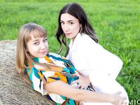 Arete & Yeva In The Field