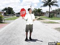 Rose Monroe - Crossing Guard Fucks a Big Butt