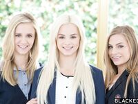 ELSA JEAN & More-(BLACKED) Preppy Girl Threesome Get 3 BBC's