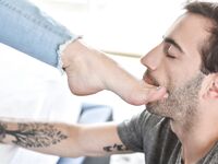 Alex Coal - Sneaky Footjob Under The Table