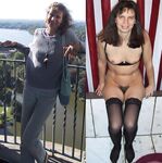 Bettina Riedel clothed and unclothed