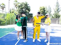 Kenzie Taylor, Mona Azar - Serving Balls