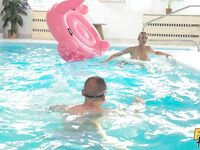 Nathaly Cherie - Poolside Pumping In The Ass