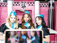 Aria Valencia , Nicole Aria, Riley Reign - Soda Pops and Mil