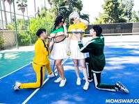 Kenzie Taylor, Mona Azar - Serving Balls