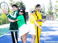 Kenzie Taylor, Mona Azar - Serving Balls