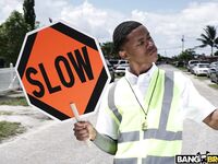 Rose Monroe - Crossing Guard Fucks a Big Butt