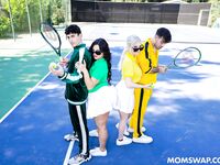 Kenzie Taylor, Mona Azar - Serving Balls