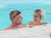 Nathaly Cherie - Poolside Pumping In The Ass