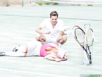 Brandi Bae – Rogue Tennis Ball Produces An Anal Racket