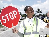 Rose Monroe - Crossing Guard Fucks a Big Butt