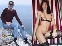 Bettina Riedel clothed and unclothed