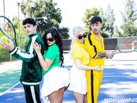 Kenzie Taylor, Mona Azar - Serving Balls