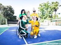 Kenzie Taylor, Mona Azar - Serving Balls