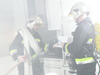 Monika Fox - Lets 2 Firemen Who Put Out A House Fire DP Her