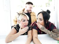 Luna Luxe, Kona Jade - Caught, Stuck, and Fucked