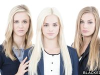ELSA JEAN & More-(BLACKED) Preppy Girl Threesome Get 3 BBC's