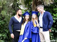 Maya Woulfe, Myra Moans - Our Naughty Graduation Pact