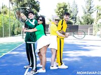 Kenzie Taylor, Mona Azar - Serving Balls