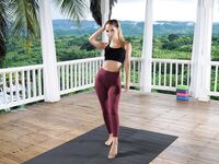 Dee-Blonde Yoga Girl